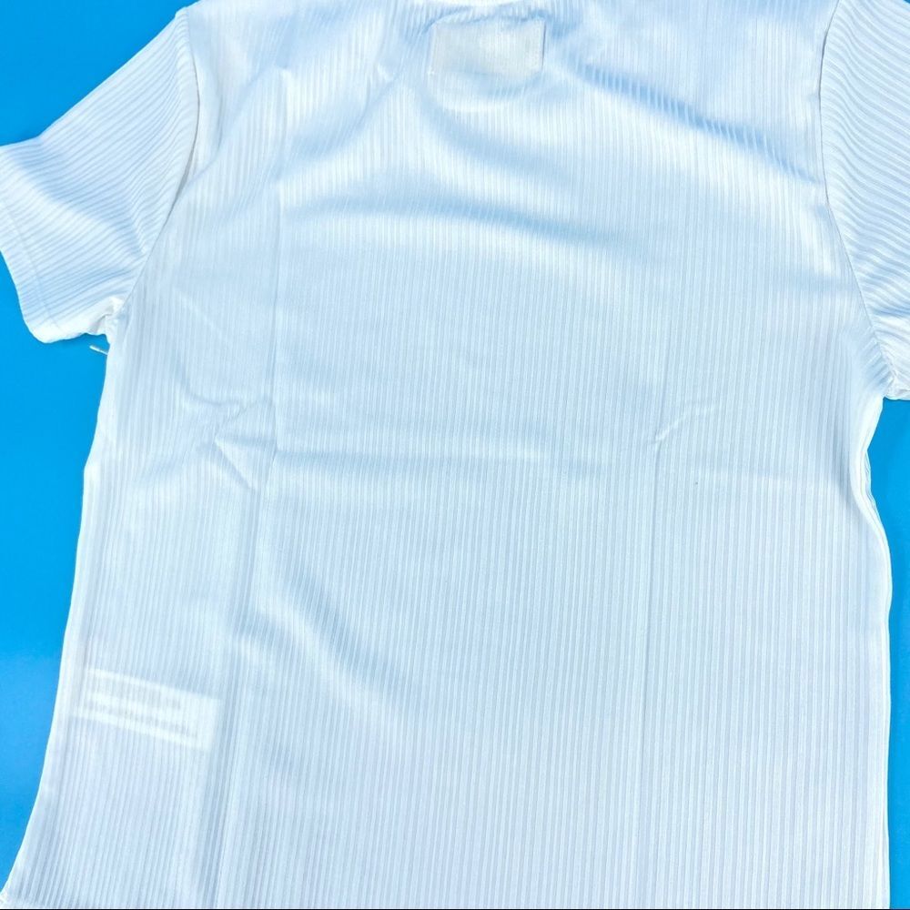 Capulet Jasmine White Ribbed Shiny Baby Tee Small NEW - Picture 7 of 12